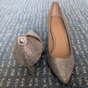 Michael Kors Silver Sparkle Heels